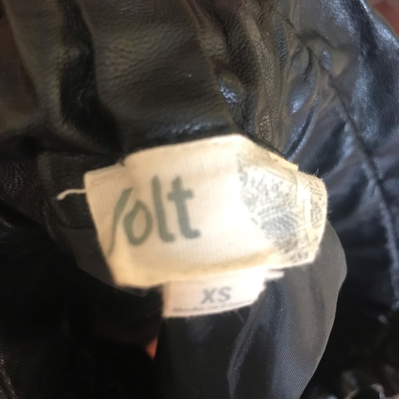 Leather Mini Skirt - Picture 3 of 4